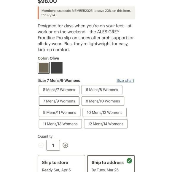 Ales Grey Men’s Frontline Pro Slip-On Shoes / Size-11 - Picture 9 of 15
